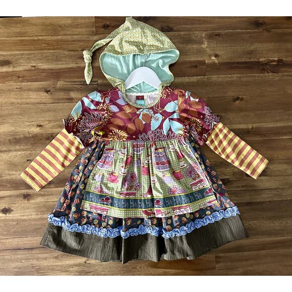 NEW Matilda Jane Heart Soul Pride Coraline & Chrissy Hooded Floral Knit Dress 4 - Picture 2 of 7